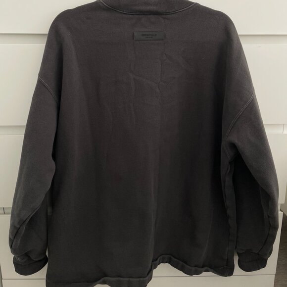 FEAR OF GOD ESSENTIALS Black Relaxed Crewneck Sweatshirt Women's Size S - Picture 3 of 3